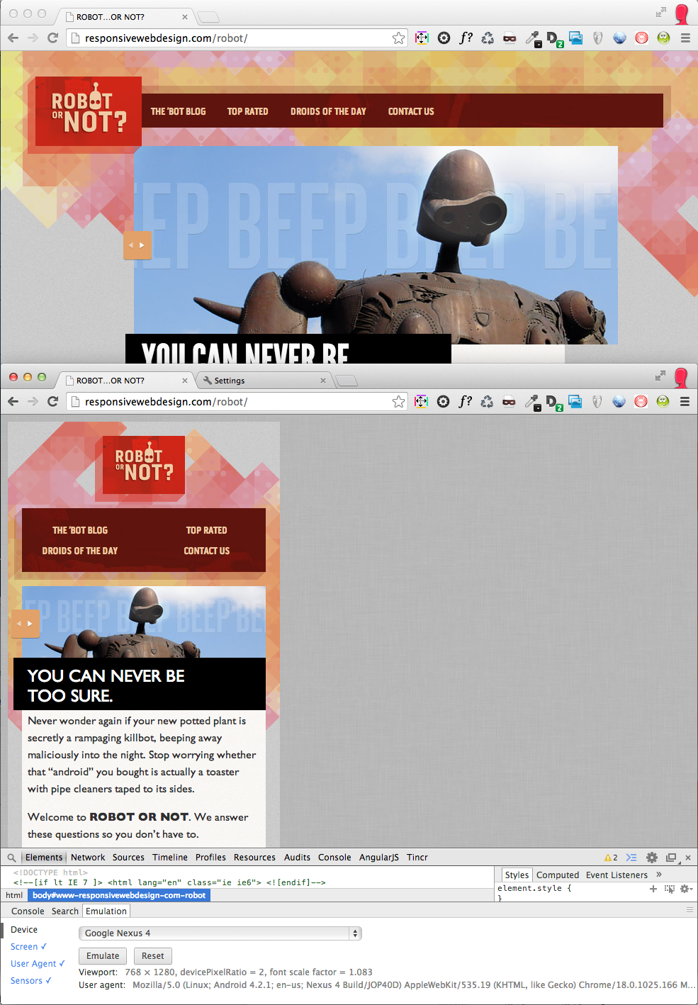 Guide to Google Chrome’s New Built-in Device Emulation 1 google-emulation