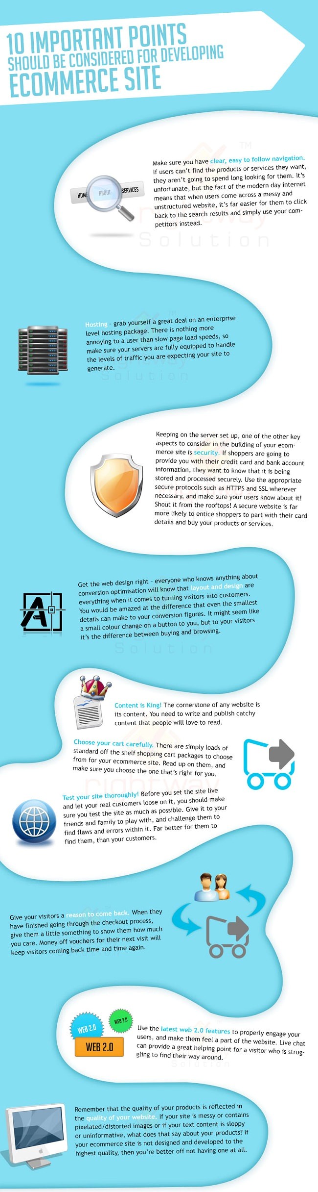 Top 10 Things to Consider while Building an Ecommerce Site