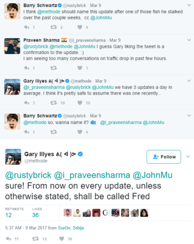 google Fred Algo update