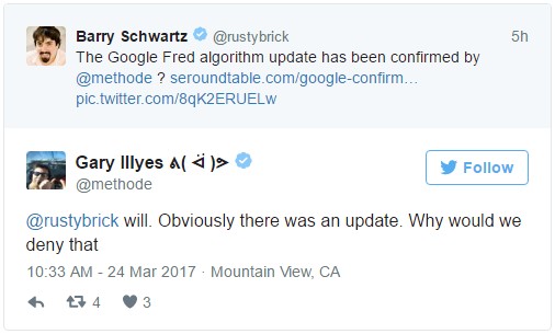 google fred confirmation