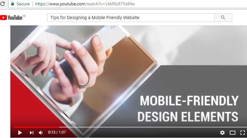 Mobile friendly videos